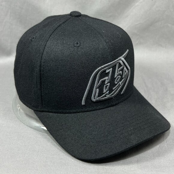 Troy Lee Designs Strapback Hat Cap TLD Black Motocross Adjustable Baseball Mens - Picture 2 of 15
